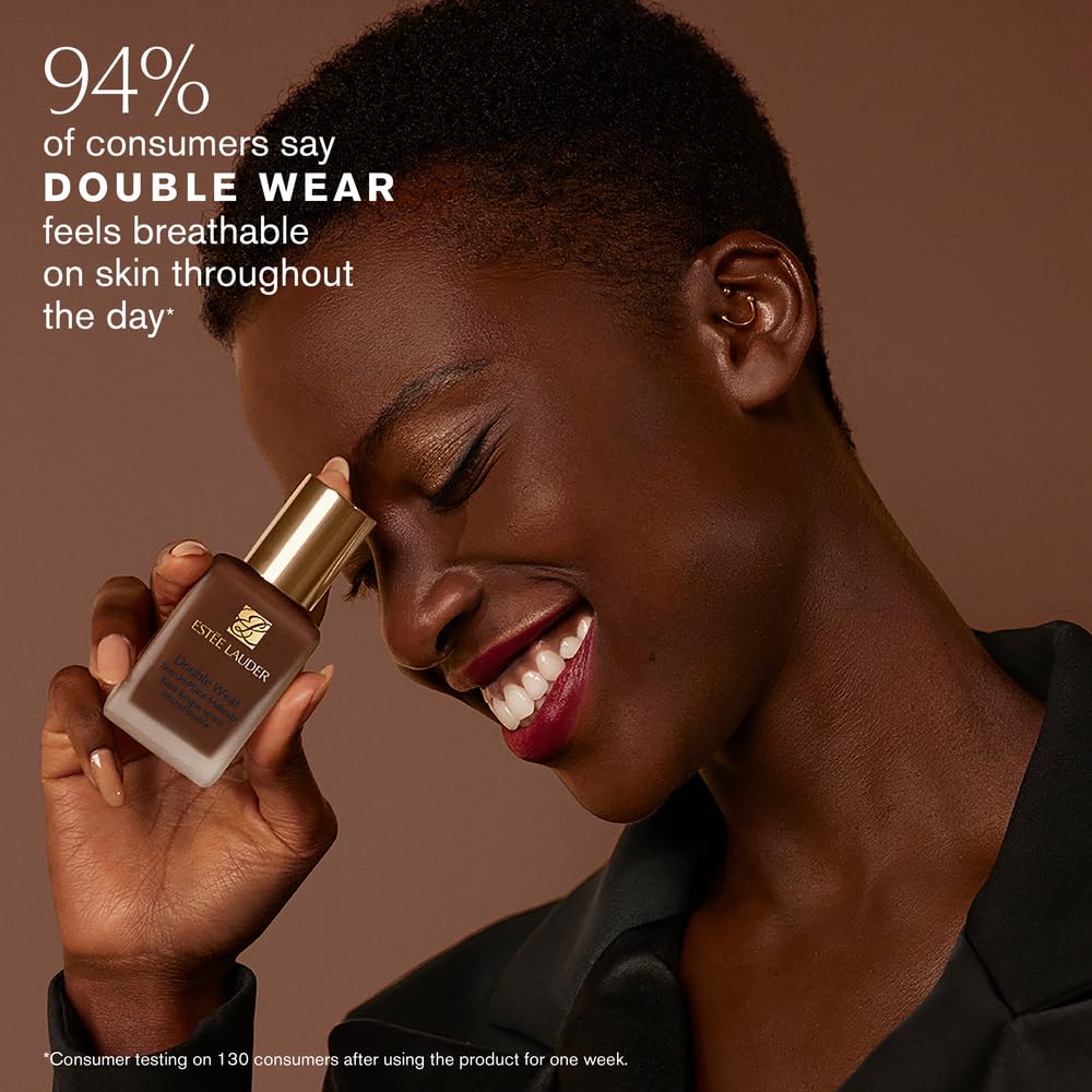 Estée Lauder Double Wear Stay-in-Place 24-Hour Long-Wear Matte Foundation Makeup, 1 Fl Oz, 3N1 Ivory Beige