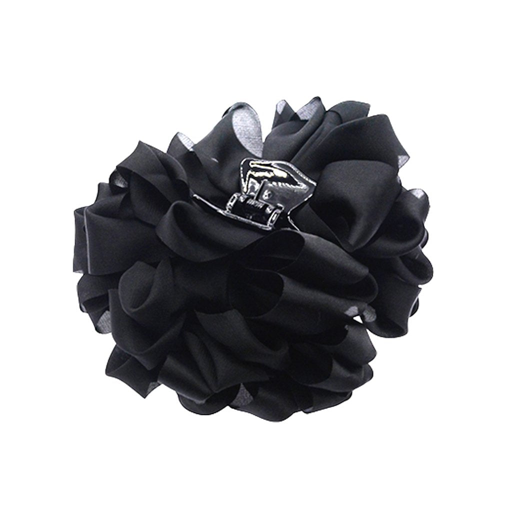 4 Pcs Large Silk Flower Bow Hair Claw Jaw Clips For Women Hair clamps