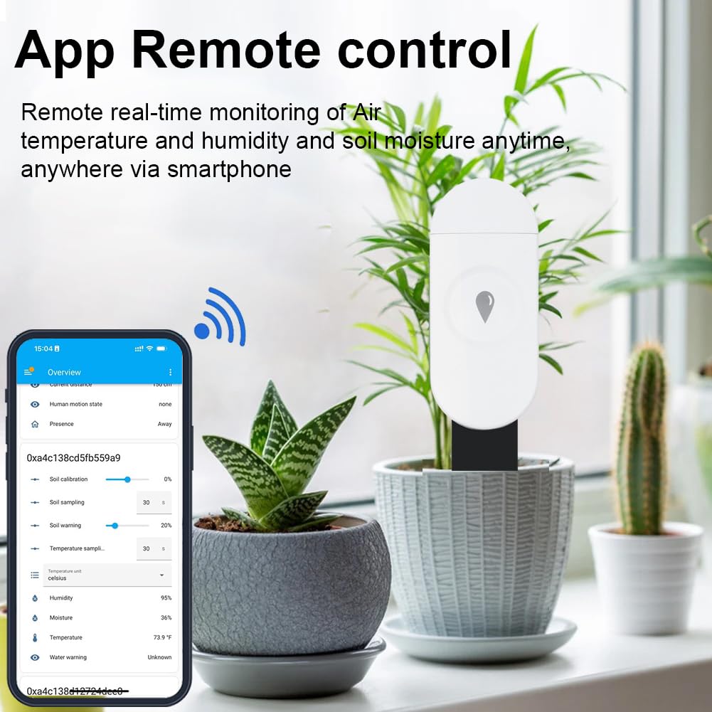 Haozee Intelligent Soil Moisture Sensor, 3 Pack, Zigbee Hub Required