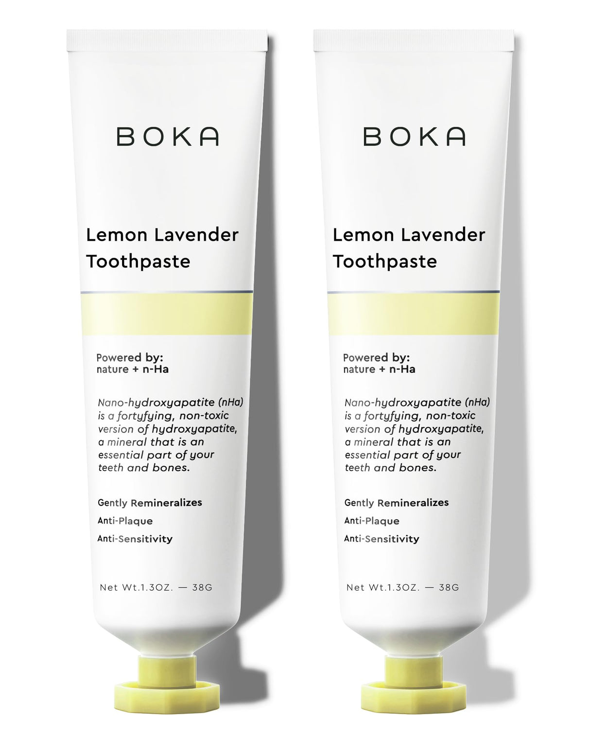 Boka Fluoride Free Toothpaste Nano Hydroxyapatite, Helps Remineralize, Appropriate for Sensitive Teeth, Whitening - for Adult, Kids Oral Care - Refresh Mint Flavor, 4 Fl Oz 3Pk