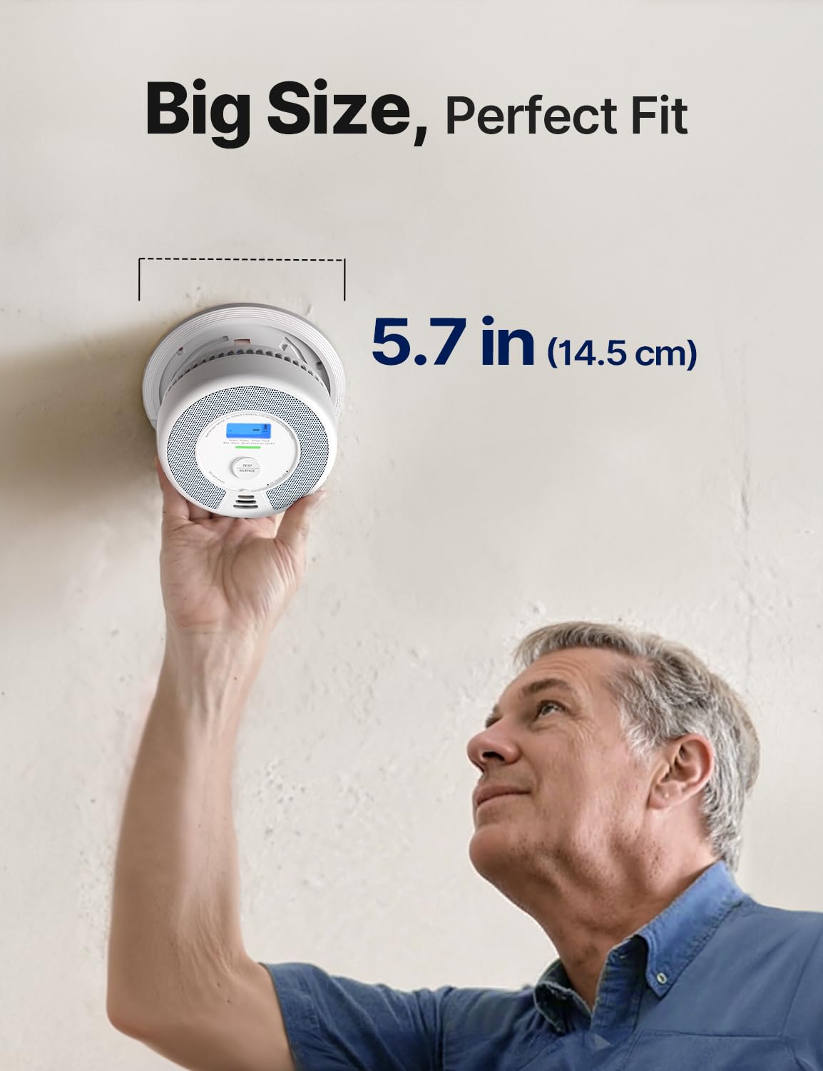 X-Sense Smoke Detector Carbon Monoxide Alarm Combo, XP0H-SN, 1-Pack