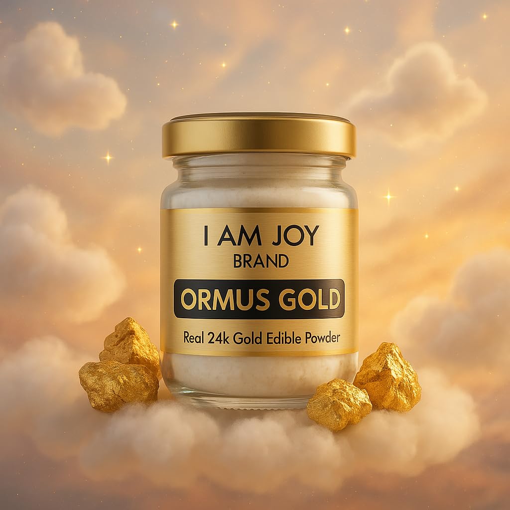 I Am Joy co. Pure Ormus White Gold Powder Monoatomic M-State 24k 99.99% | No Plastic, No Lye, No Dyes, No Fillers | 22 Grams
