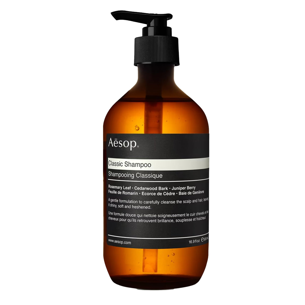 Aesop Classic Shampoo | Gentle Formulation | Leaves Hair Shiny, Soft, Freshened | Rosemary Leaf, Cedarwood Bark, Juniper Berry | 16.9 oz / 500mL