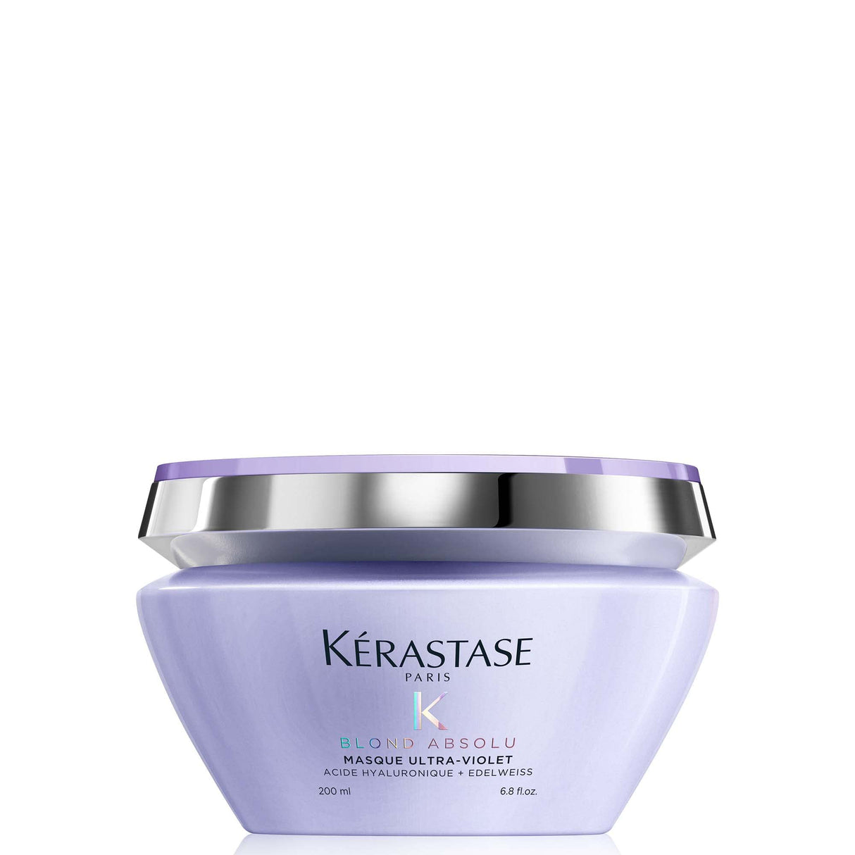 KÉRASTASE Blond Absolute Ultra-Violet Purple Hair Mask for Lightened, Highlighted and Grey Hair, Neutralizes Brassy and Yellow Undertones, Nourishes and Protects with Hyaluronic Acid, 6.8 Fl Oz