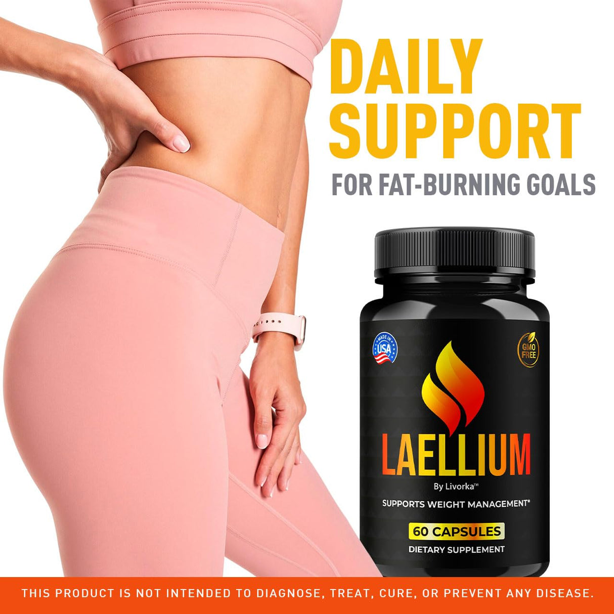 (5 Pack) Laellium Pills - Advanced Daily Formula All Natural Ingredients, Laellium Supplement Capsules, Premium Support Maximum Strength for Overall Health & Wellness, 300 Capsules for 5 Months