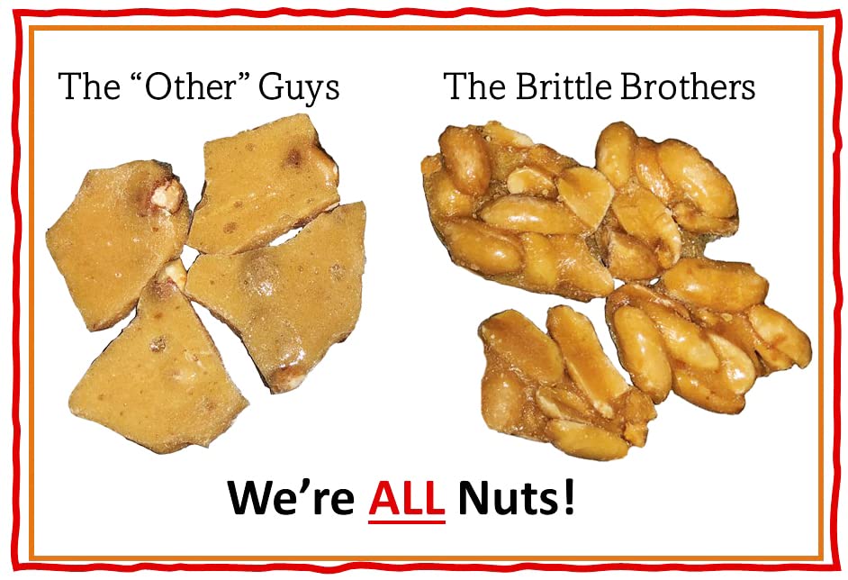 Brittle Brothers Peanut Brittle - Nashville Tennessee Voted #1 More Nuts Less Sugar Gift Set Cashew Pecan Bacon Corporate Christmas Mother Father Birthday Chocolate Sweet Snack Treateet Candy