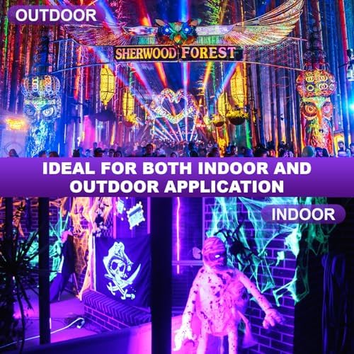 96 LED 395nm UV / 6500K Flashlight Camping Blacklight , 10000mAh Rechargeable, 3000 Lumens, Glow Lights for Party , Bedroom, Stage Lighting, Fluorescent Poster , Dog/Cat Urine , Bed Bug