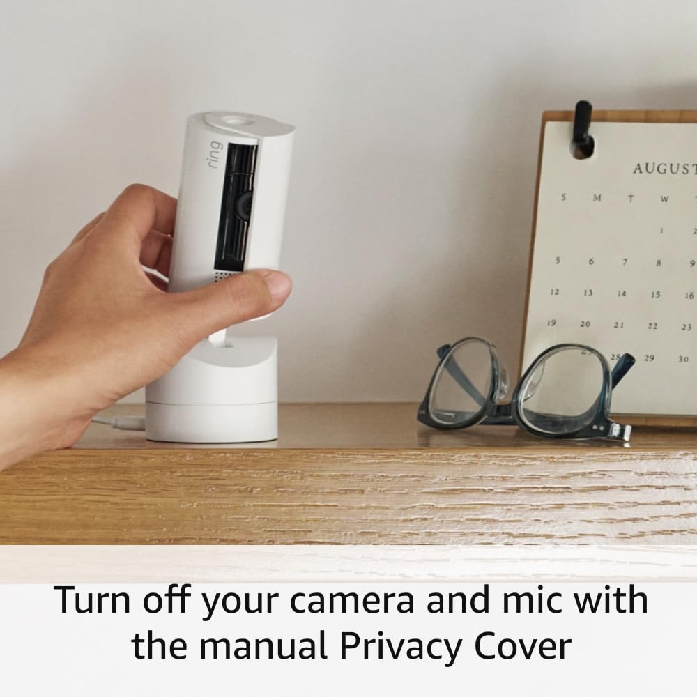 Ring Pan-Tilt Indoor Cam — See all around your home or business with 360° pan coverage, HD video, plus Two-Way Talk (2024 release), Black