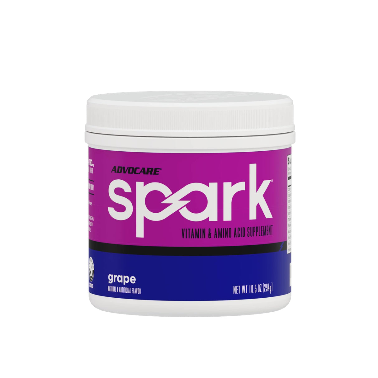 AdvoCare Spark Vitamin & Amino Acid Supplement - Focus & Energy Drink Powder Mix with Vitamin A, B-6, C & E - Also Includes L-Carnitine & L-Tyrosine - Grape - 10.5 oz