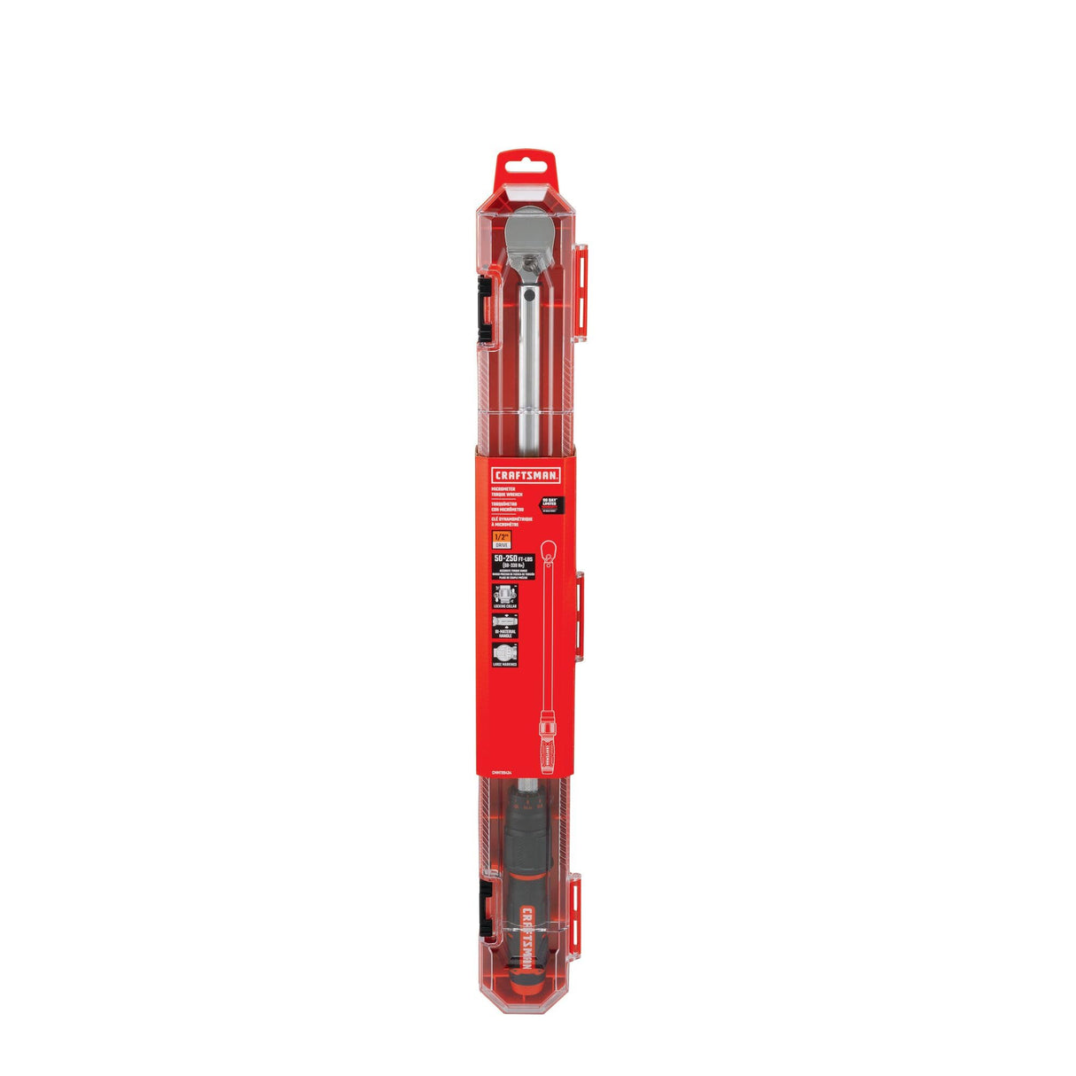 CRAFTSMAN Torque Wrench, 1/2" Drive, 50-250 FT-LB (CMMT99434)