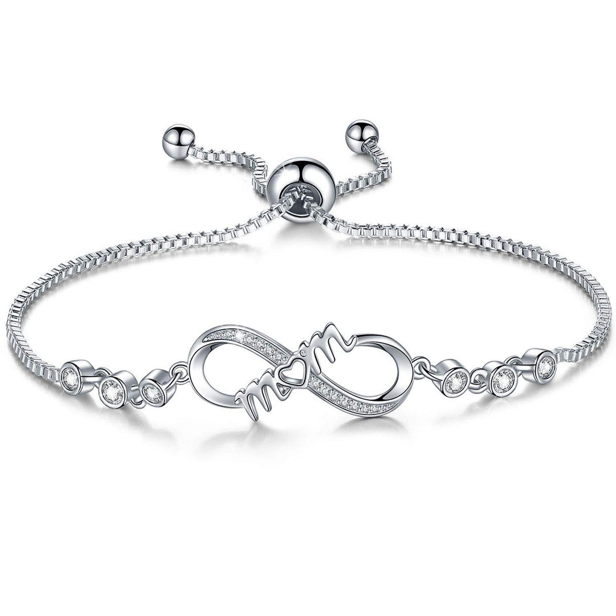 Desimtion Infinity Love Mom Bracelets for Women