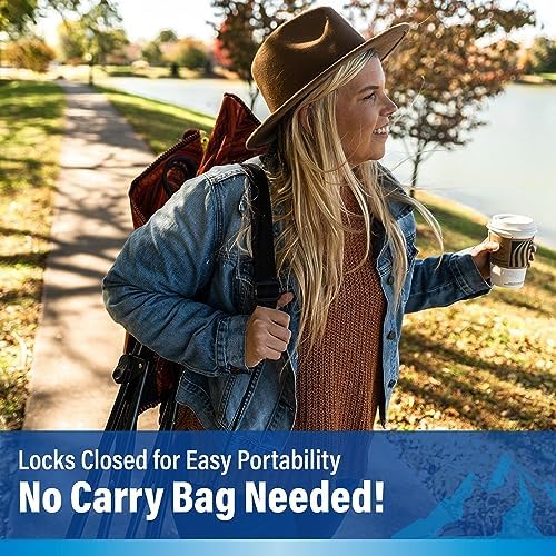 Kijaro Dual Lock Portable Camping Chairs - Versatile Folding Chair, Sports Chair, Outdoor Chair & Lawn Chair - Dual Lock Feature Red Rock Canyon