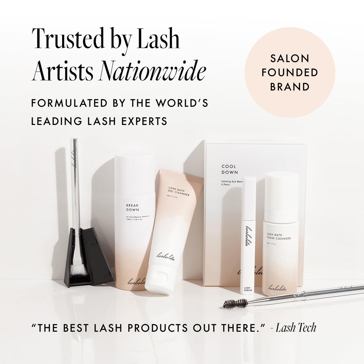 Borboleta Lash Serum - Eyelash Serum for Longer, Thicker, and Fuller Looking Eyelashes - (Sample Size, 1 Month Supply)