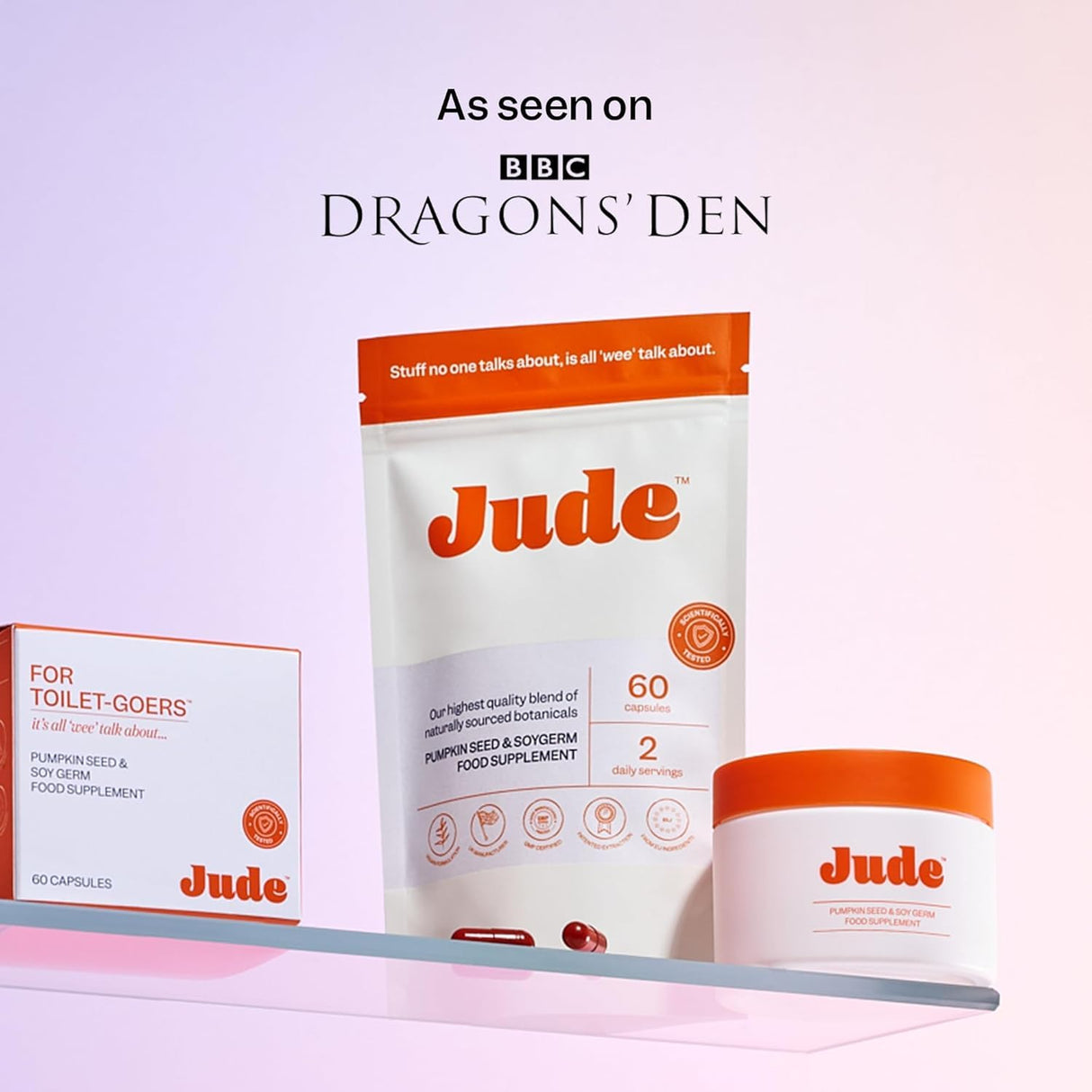 Jude Bladder Control Supplements for Women | Overactive Bladder Support Pills to Reduce Leakage and Incontinence | Go Less for Frequent Urination | 60 Count (1 Month Supply)
