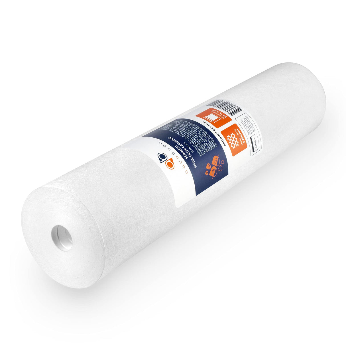 Aquaboon 5 Micron 20 x 4.5 Whole House Sediment Filter Cartridge 20 inch Water Filter Replacement Compatible with DGD-5005-20, FP25B, AP810-2, 2-Pack