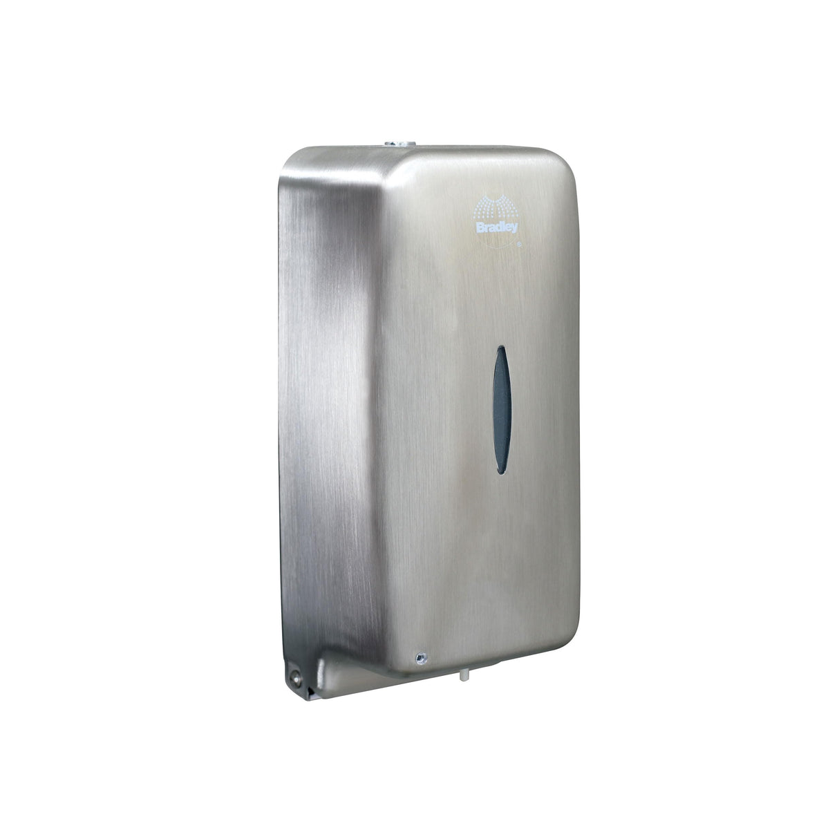 Bradley Diplomat Automatic Touchless Foam Soap/Sanitizer Dispenser for Commercial Restroom, Surface-Mounted, 27 oz Vertical Tank, ADA Compliant, Brushed Stainless Steel, Satin Finish, 6A01-11