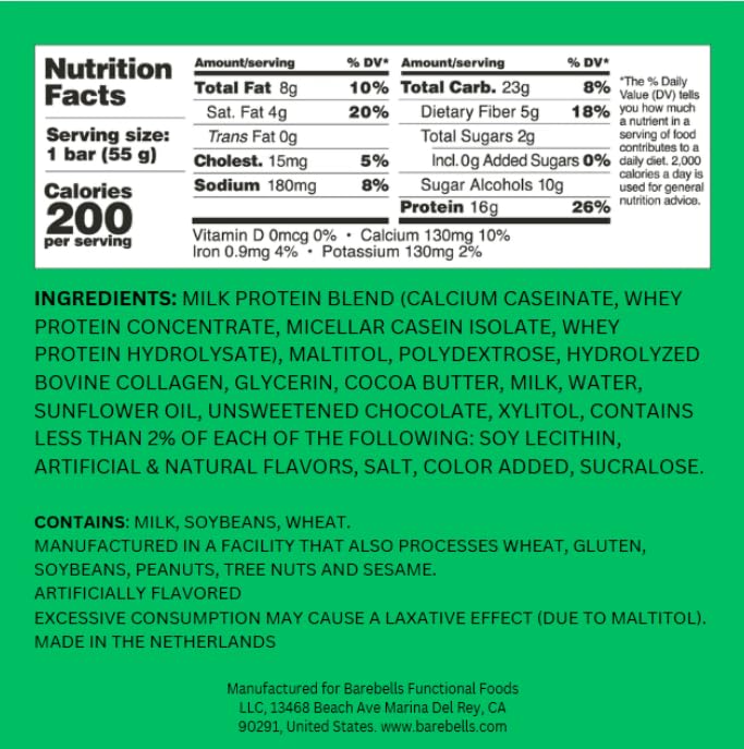 Barebells Soft Protein Bars Banana Caramel - 24 Bars (2 Packs of 12) - Protein Snacks with 16g of High Protein - Fluffy Chocolate Treat with 2g of Total Sugars - Soft Protein Snack & Breakfast Bars