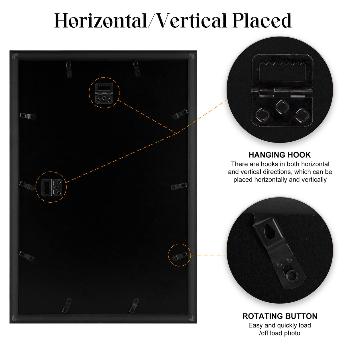 Natural 12x18 Frame Rustic Brown, 18 x12 Picture Frame, 12 by 18in Canvas Poster Frame, Large Gallery Concert Portrait Landscape Photo Wall Frame, Anniversary/Wedding/Birthday/Thank you/Christmas Gift