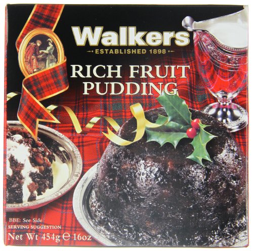 Walker’s Rich Fruit Pudding - 14.1 Oz Plum Pudding for Christmas - Luxury Holiday Treat and Dessert from Scotland