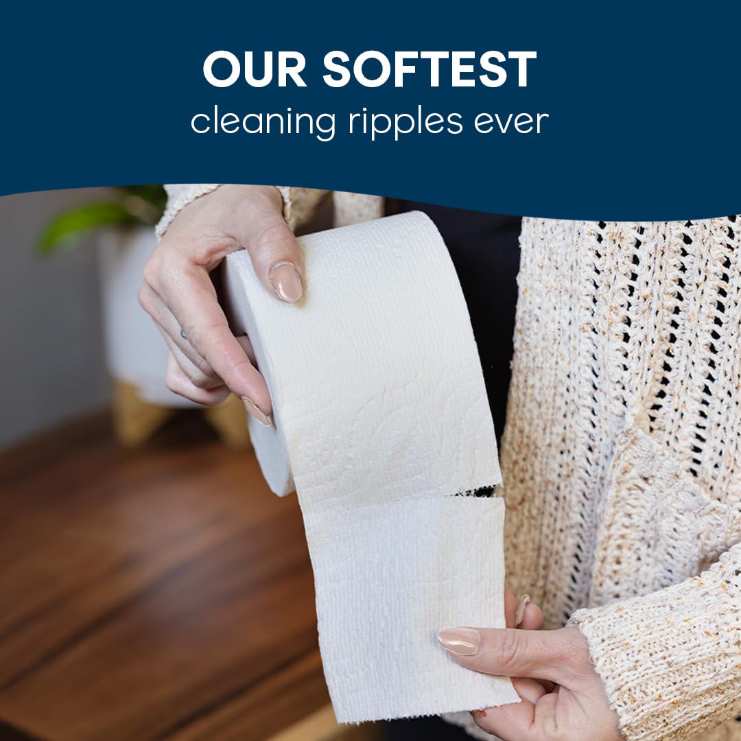 Cottonelle Ultra Comfort Toilet Paper with Cushiony CleaningRipples Texture, 32 Family Mega Rolls = 144 Regular Rolls (8 Packs of 4)
