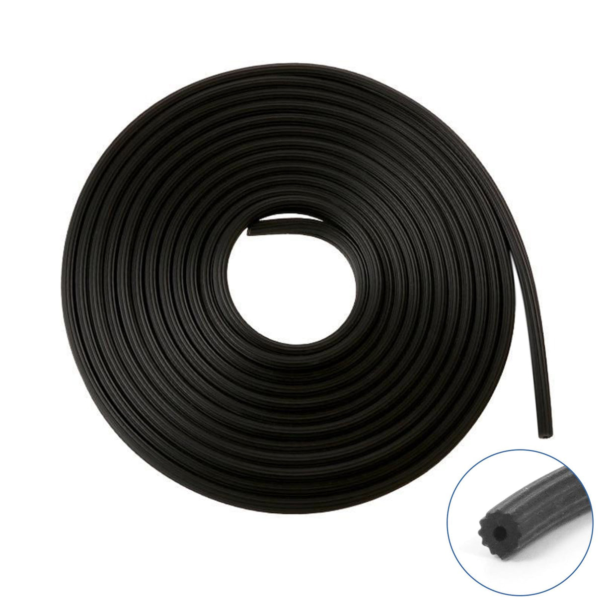 Lussgucc Window Screen Spline, 0.175" x 100' Replacement Round Black Window Screen Retainer Spline, Window Screen Repair