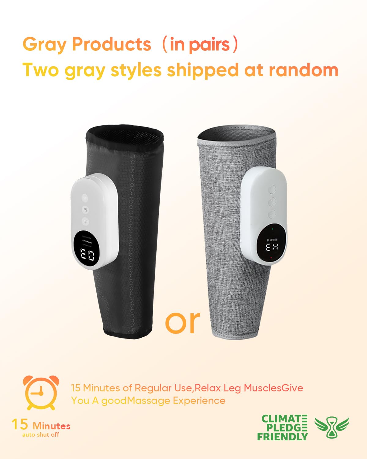 LINGTENG Leg Massager for Circulation and Pain Relief, Calf Air Compression Massager with Heat, Leg Massager with 3 Intensities, 3 Modes, Easy to use, Muscle Relaxation, Gifts (Pair)