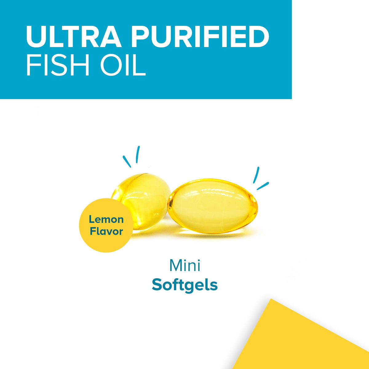 Qunol Ultra Omega-3 Fish Oil Mini Softgels, 1000mg EPA + DHA, 180ct