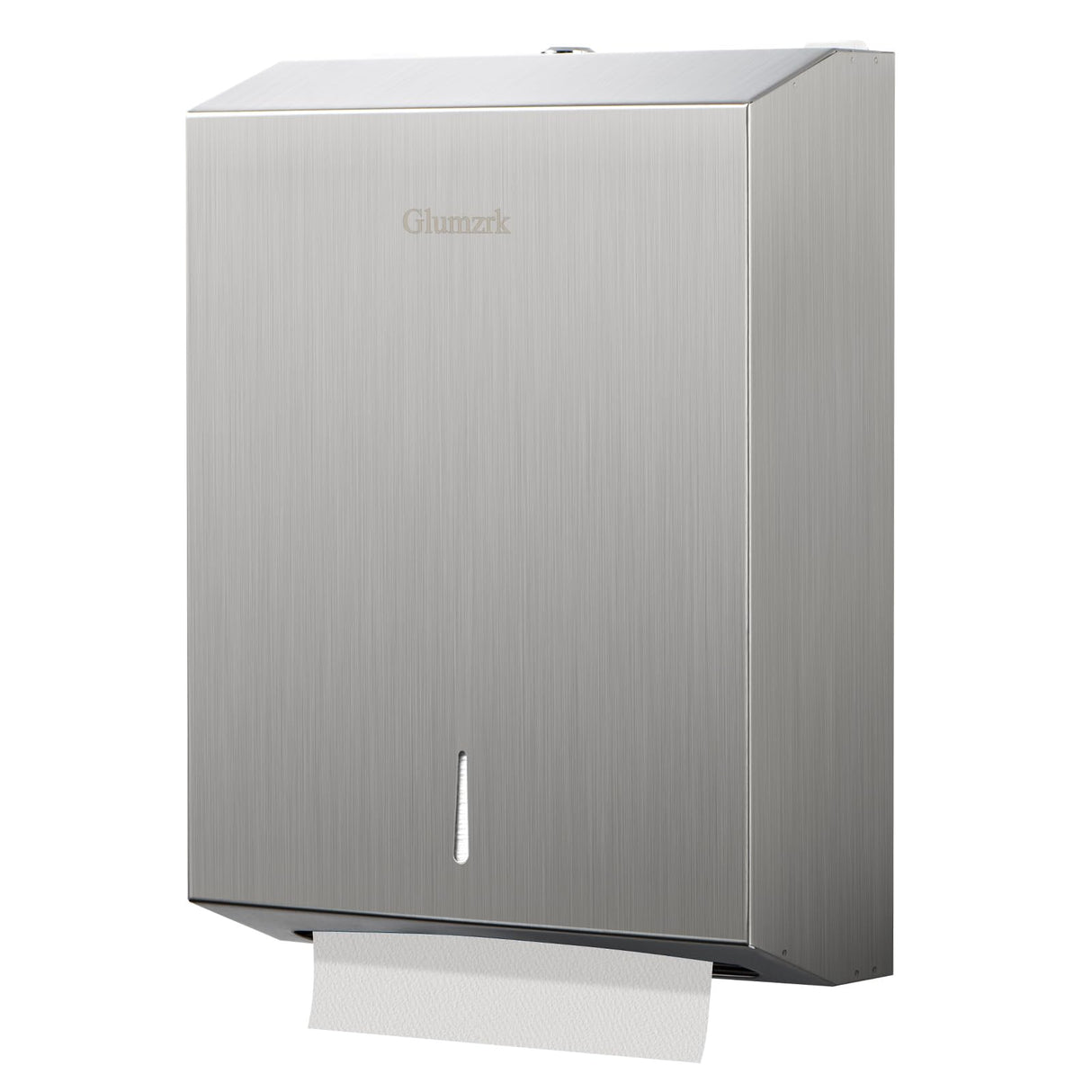 Paper Towel Dispenser Wall Mount, Large Commercial C/Z Tri Fold Multifold Hand Towels Dispenser, Brushed Stainless Steel Paper Towel Holder with Lock for Bathroom, Restroom and Public Places