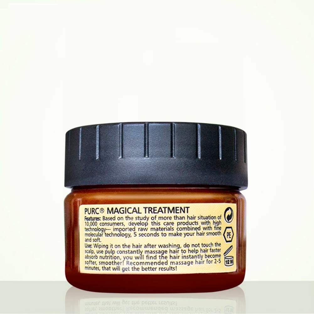 Symeas Professionelle Haarmaske Magische Haarmaske mit reinem Keratinöl Natürliches Keratinöl Pflegend und reparierend für trockenes und geschädigtes Haar (Masque Capillaire 60ml)