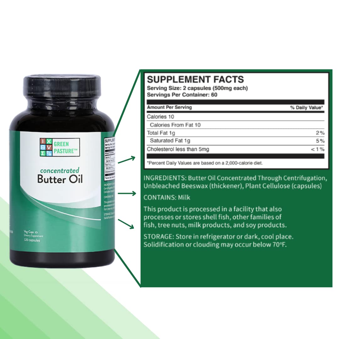 Green Pasture Concentrated Butter Oil Capsules