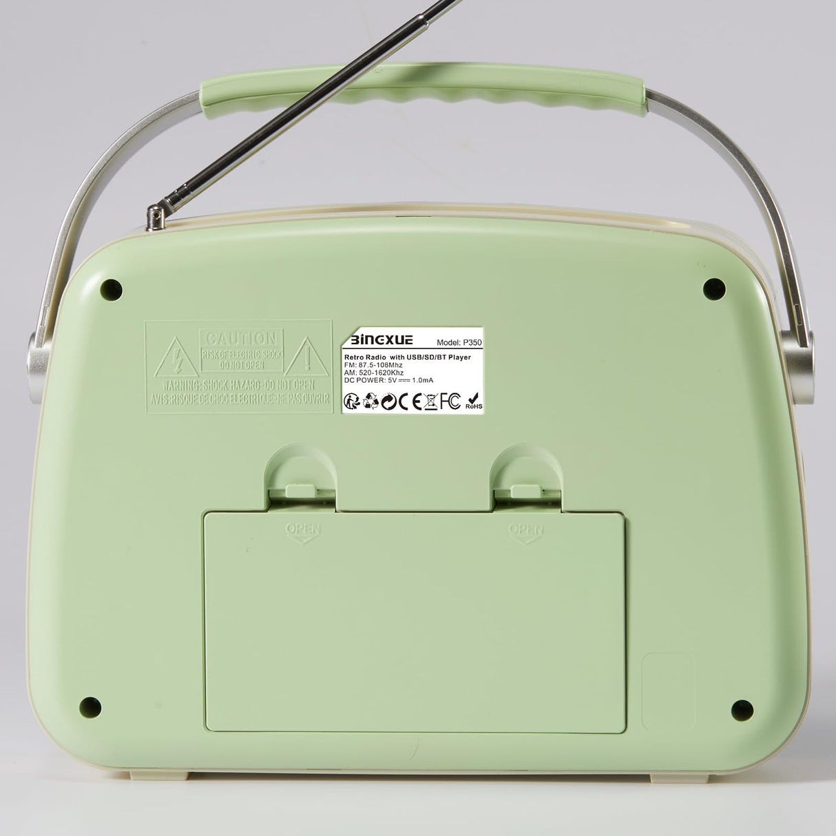 Small Radios Portable AM FM, Vintage Transistor Radio with Bluetooth, Battery Operated and Plug in Wall Retro Radio for Home/Outdoor, Large Dial Easy to Use, Christmas Seniors Gifts