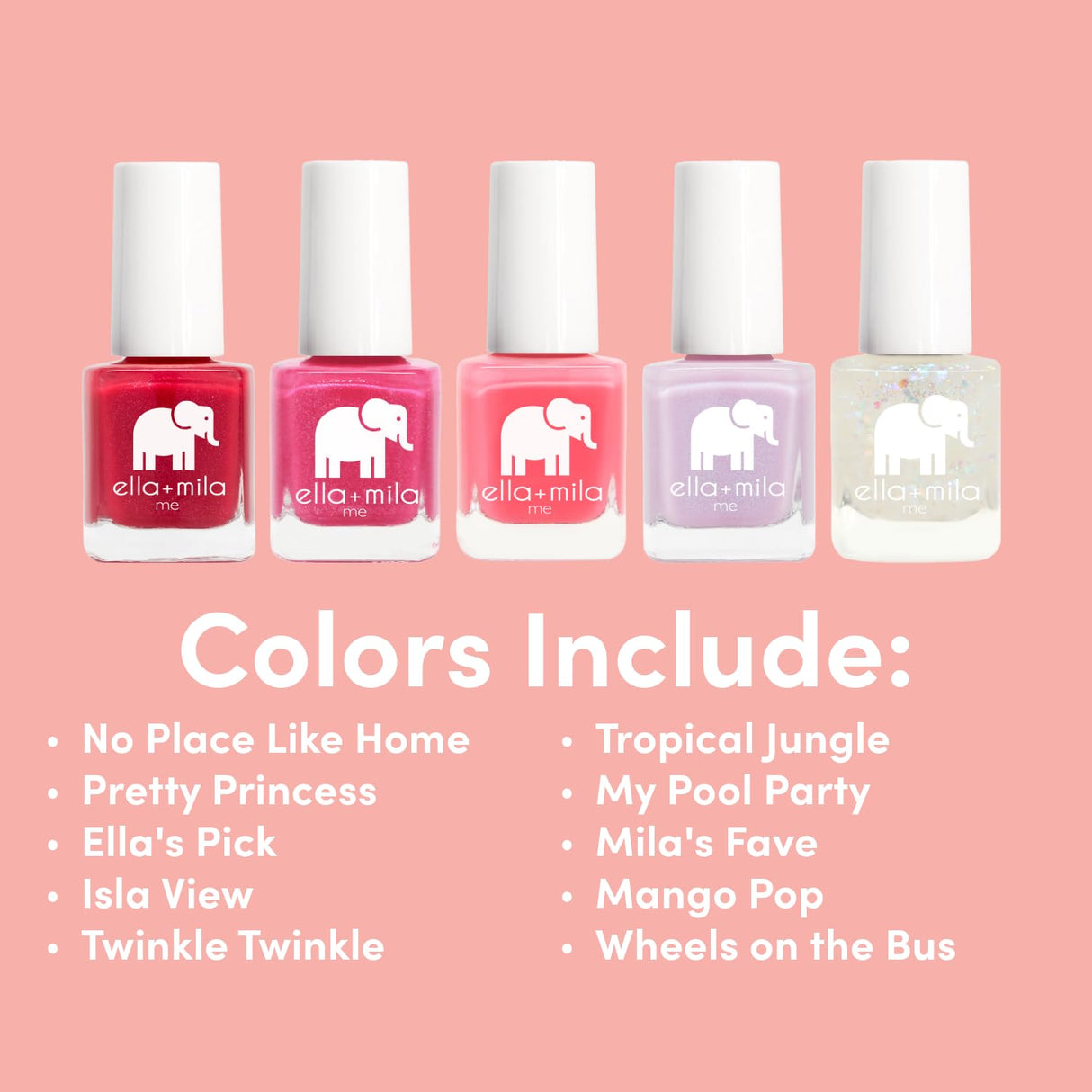 ella+mila Professional Nail Polish Set - Quick Dry Nail Polish - Long-Lasting & Chip Resistant Nail Polish Kit (Me Collection - 10 Pack - 0.24 fl oz each)