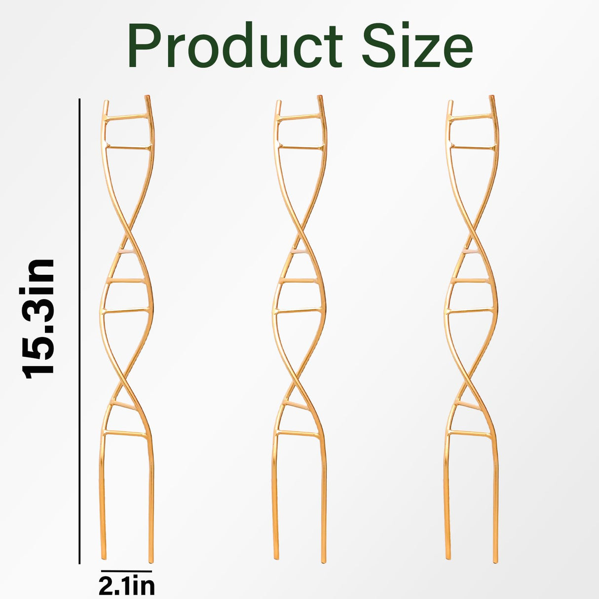 Yohsnor 3PCS DNA Plant Trellis Indoor & Outdoor,Metal Trellis for Pots