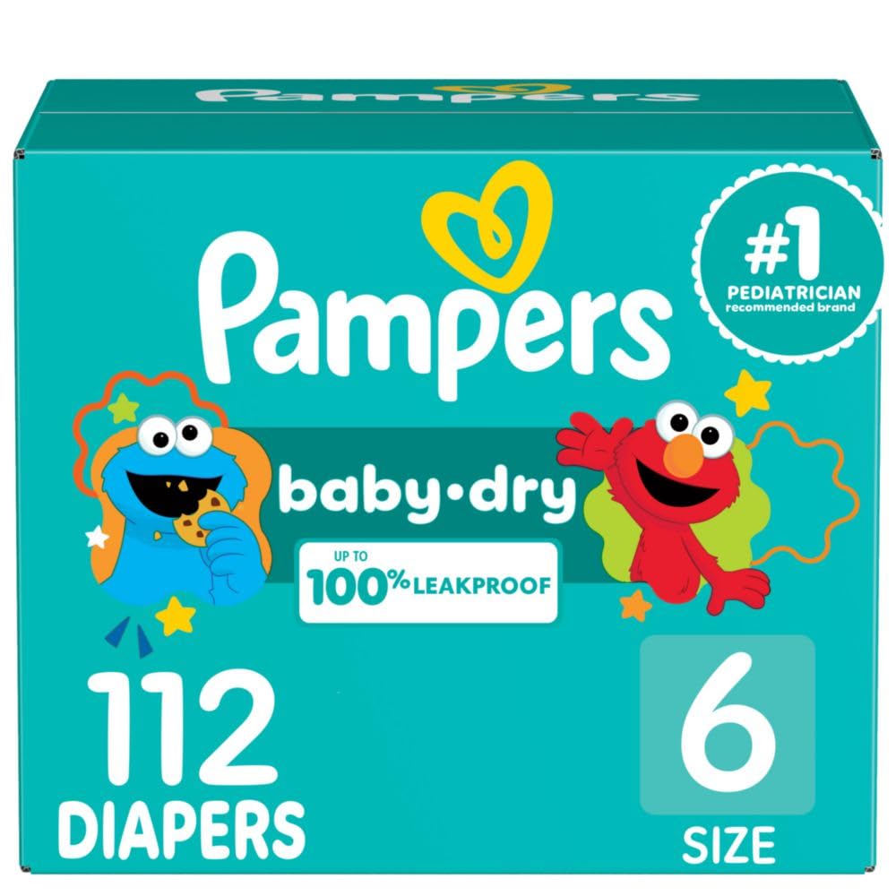 Pampers Diapers - Baby Dry - Size 5, 164 Count, Absorbent Disposable Infant Diaper (Packaging May Vary)