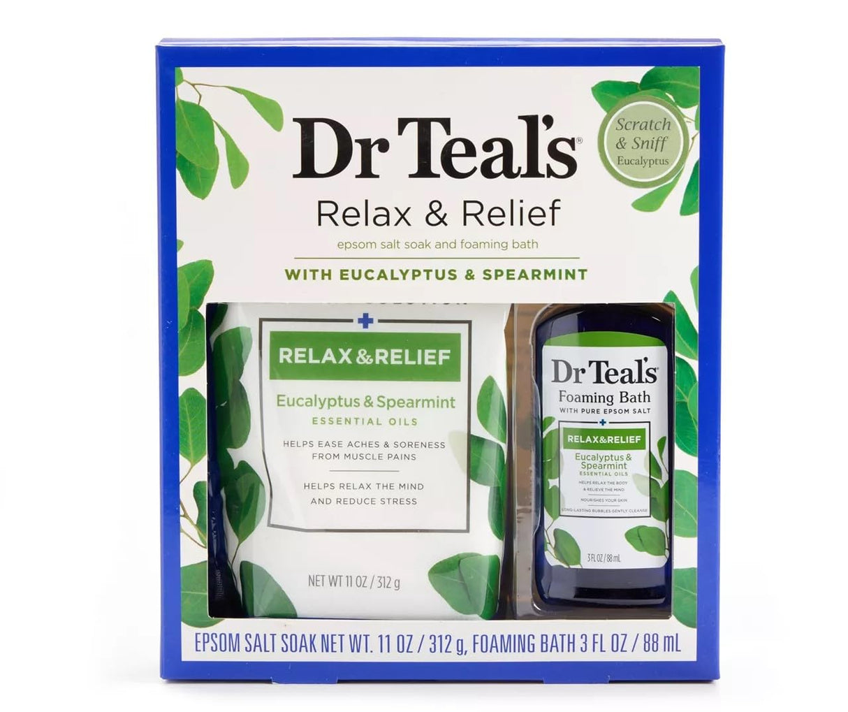 Dr Teal's Pure Epsom Salt Relax & Relief 2-Piece Sampler Set