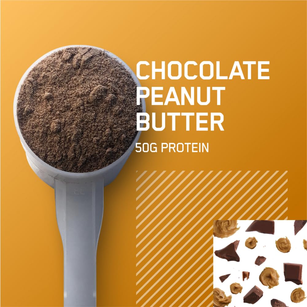 Optimum Nutrition Serious Mass, Weight Gainer Protein Powder, Mass Gainer, Vitamin C and Zinc for Immune Support, Creatine, Chocolate Peanut Butter, 12 Pound (Packaging May Vary)