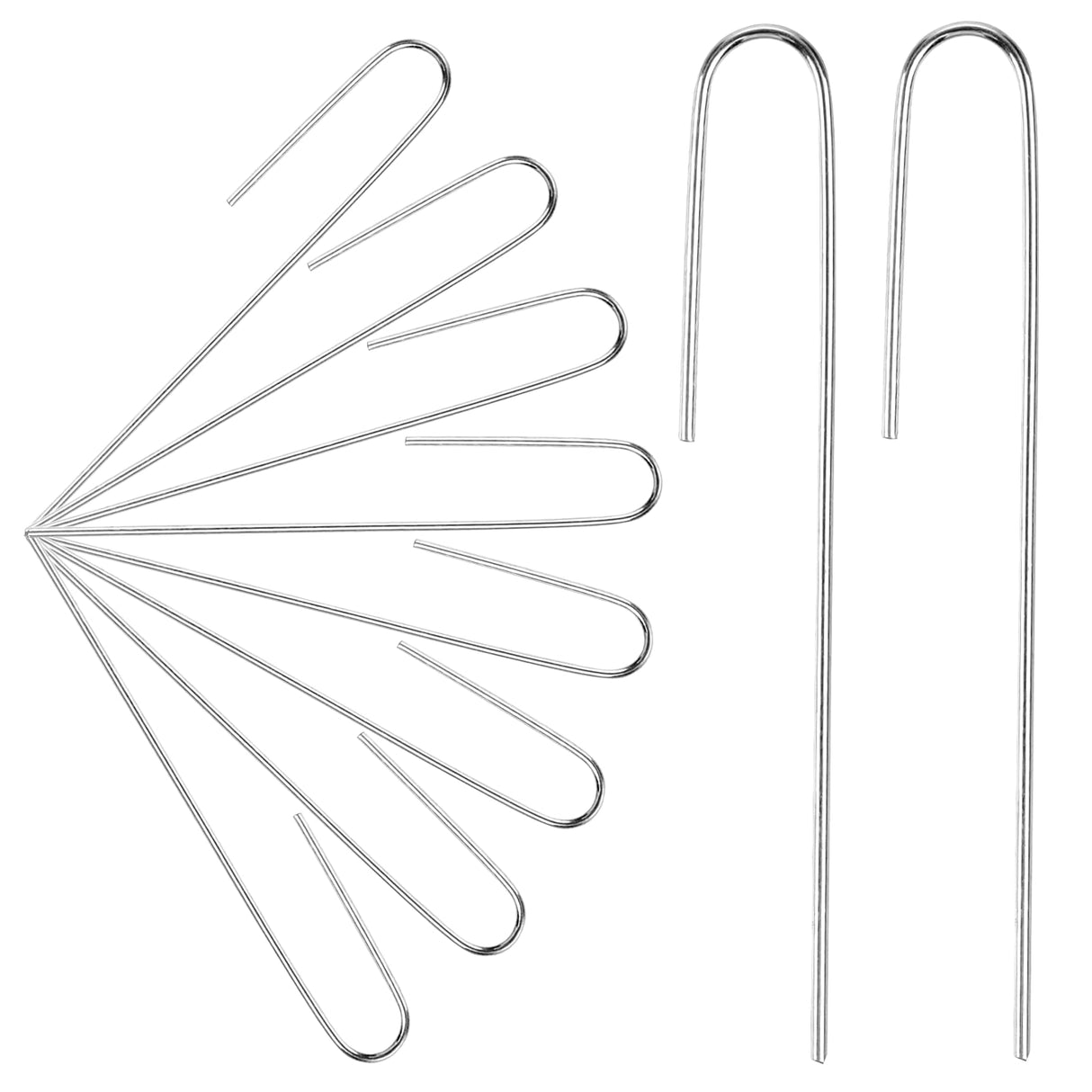 100Pcs Irrigation Drip Tubing Landscape Staples 5 Inch Garden Stakes