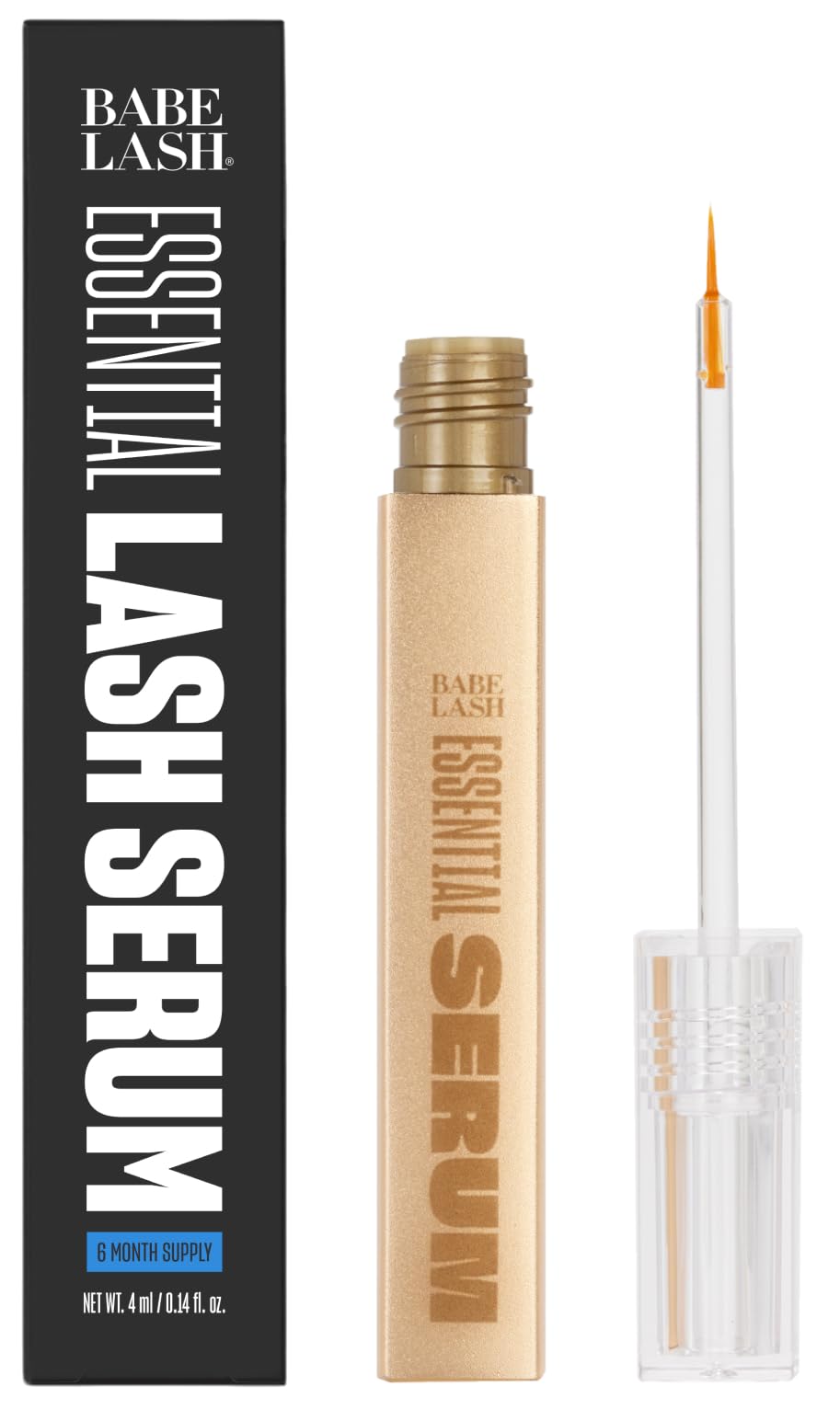 Babe Original Eyelash Serum for Natural, Fuller & Longer Looking Eyelashes - Lash Serum Hydrates Lashes for Lash, Brow & Lash Extensions - 4mL