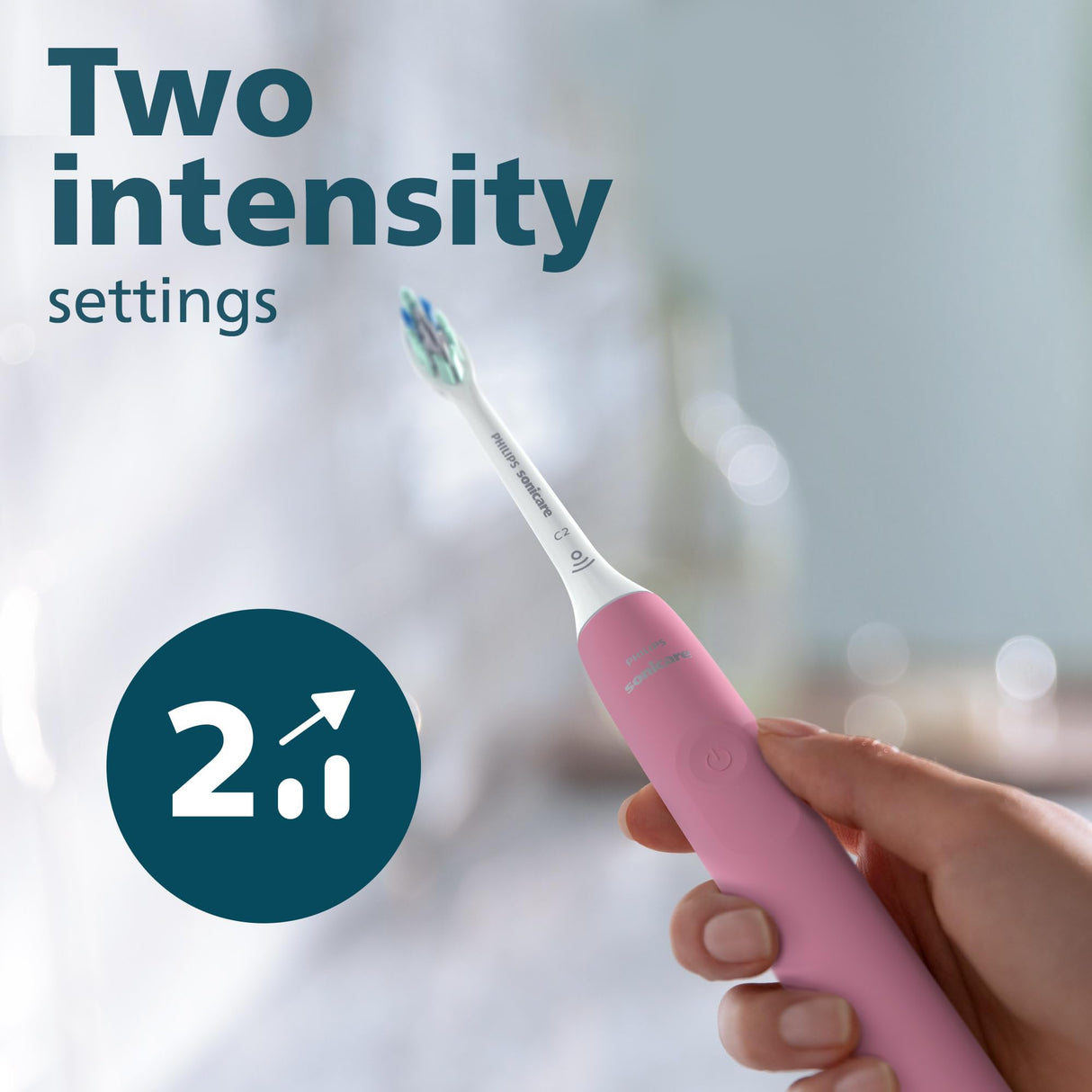 Philips Sonicare 4100 Rechargeable Electric Toothbrush, Advanced Plaque Removal, Pressure Sensor, Includes Brush Head Case, Deep Pink BD5004AZ