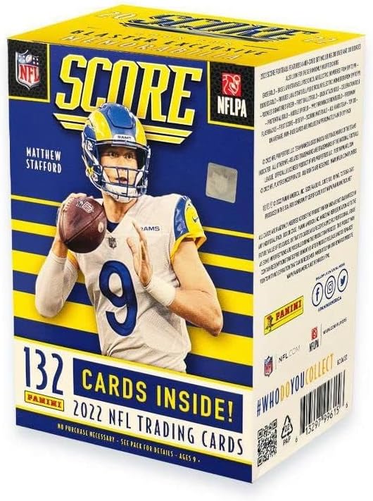 2022 Panini Score Football Trading Card Blaster Box - 132 Cards Inside