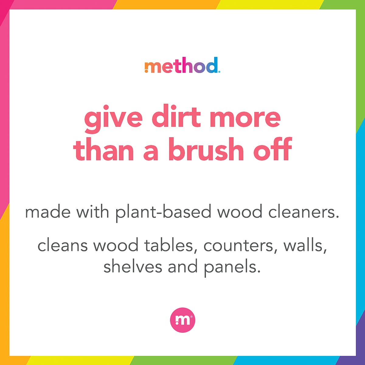 Method Daily Hardwood Cleaner, Almond, Plant-Based Formula That Cleans Shelves, Tables and Other Wooden Surfaces While Removing Dust & Grime, 28 Fl Oz, (Pack of 4)