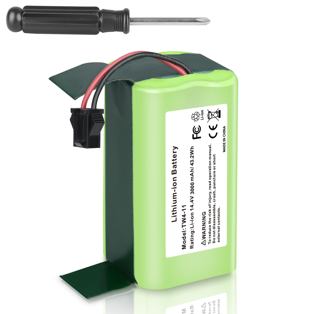 KUNLUN Battery Replacement for Eufy RoboVac 11 11C 11S 12 15C, 15C MAX, 25C 30 30C G10 Hybrid, G20 G30 G32 pro, G40 Hybrid & for Ecovacs Deebot N79 N79S DN622 Robot Vacuum Batteries 14.4V