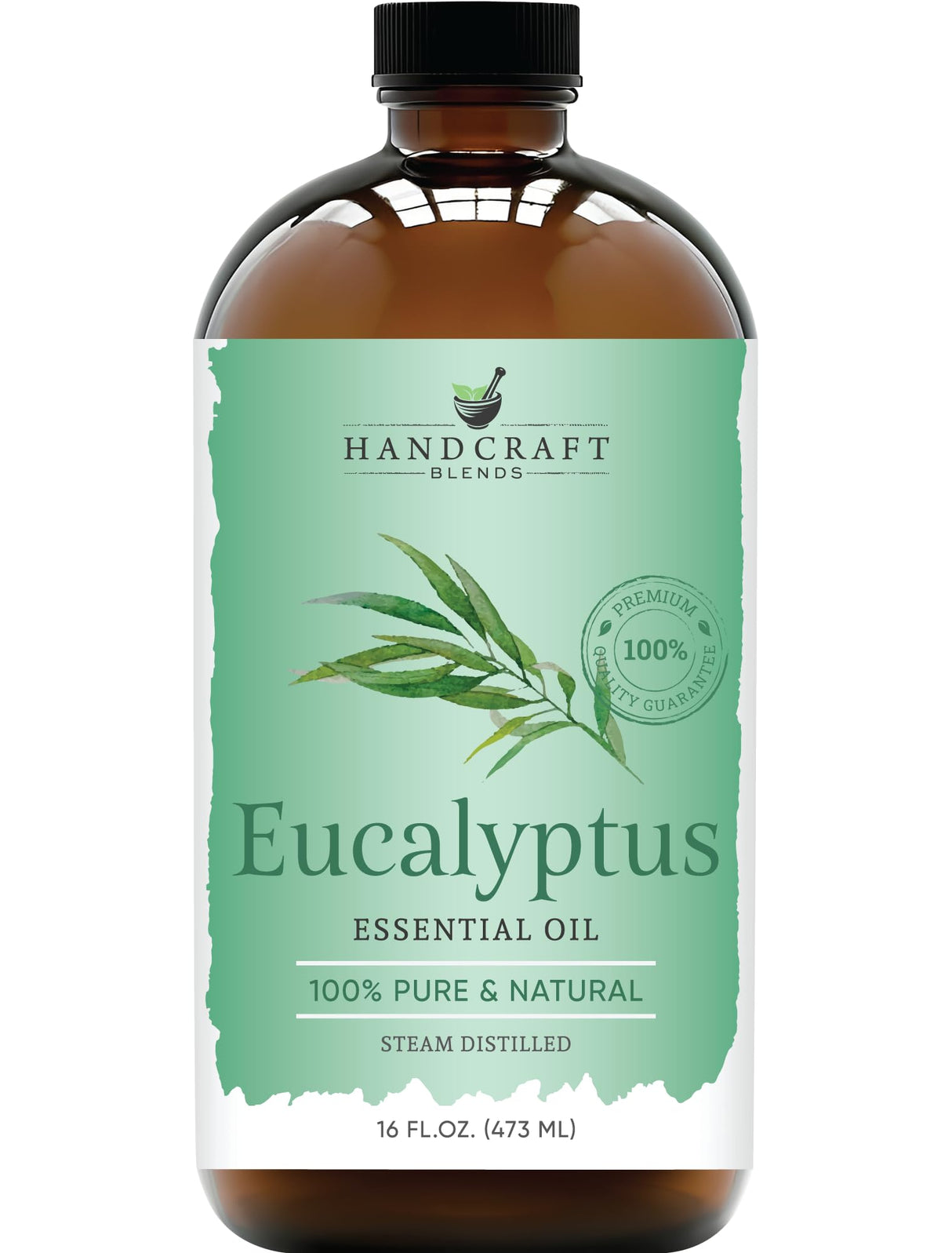 Handcraft Blends Eucalyptus Essential Oil in Glass Bottle - Huge 16 Fl Oz - 100% Pure and Natural - Premium Grade Essential Oil for Diffuser and Aromatherapy, and DIY Soap Making
