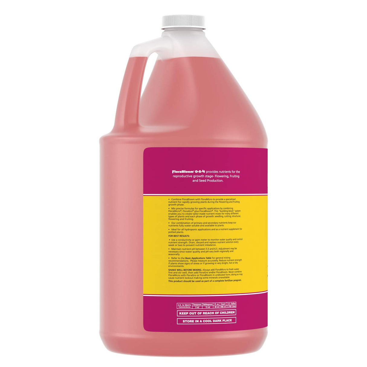 General Hydroponics 718015 FloraBloom, 1 Gallon, Magenta