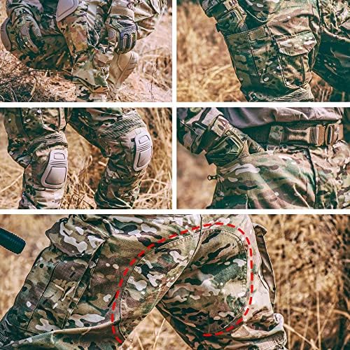 G3 Combat Suit Military Apparel Set Tactical Camouflage Clothing Hunting Uniform Paintball Gear with Knee Pads for Men