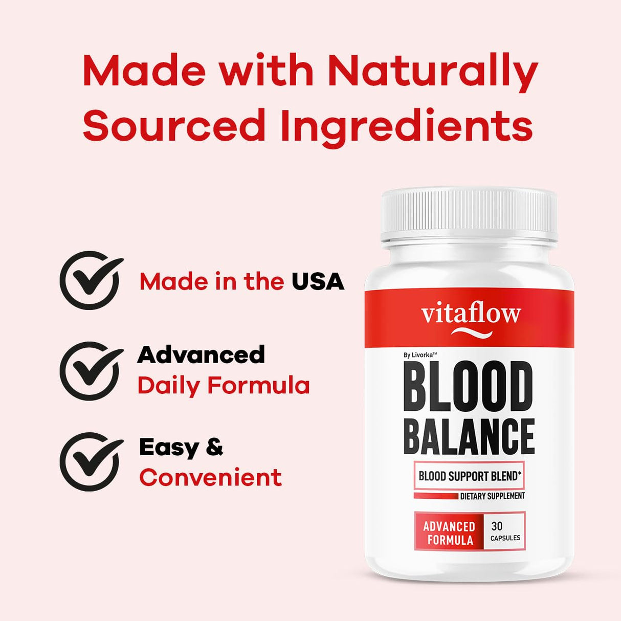 (2 Pack) VitaFlow Capsules - Official VitaFlow Balance Supplement Support Capsule, Vitaflow All Natural Premium Advanced Formula, Vita Flow Pills Balance Support, 60 Capsules for 2 Months