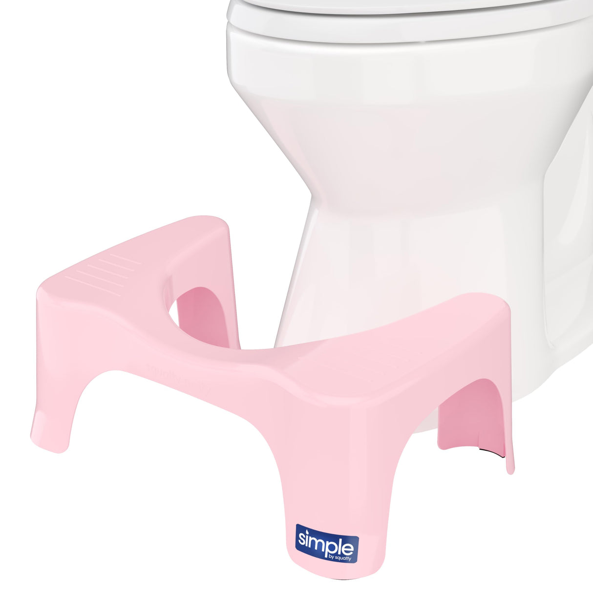 Squatty Potty The Original Bathroom Toilet Stool Curve Lightweight with Sleek and Modern Design, Pink, 7"