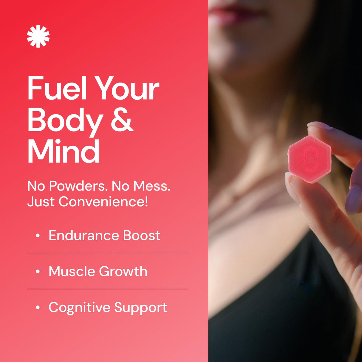 Create Creatine Monohydrate Gummies for Men & Women | 1.5g Creatine per Gummy for Muscle Strength, Endurance, Recovery, & Focus | Vegan, Non-GMO, Gluten-Free | Premium Sour Cherry Flavor | 90 Count