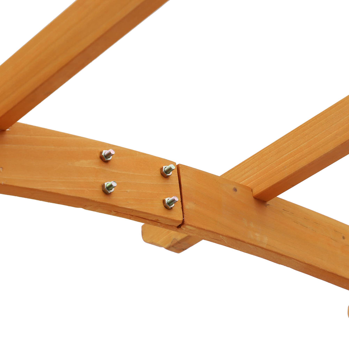 Outsunny 90in Wood Garden Arbor Arch with Trellis Wall Decor for Party