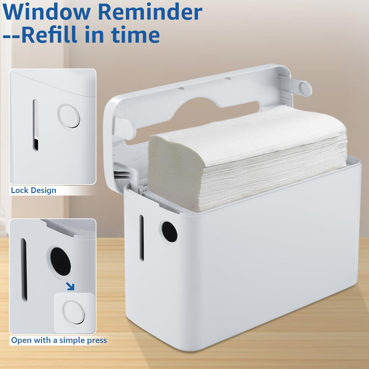 Paper Towel Dispenser Countertop, Multifold Trifold Paper Towel Holder, Hand Towel Dispenser, Commercial Paper Towel Dispenser ,Paper Towel Holder for Home Kitchen Restaurant